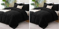 CozyLux Queen Comforter Set Black by CozyLux