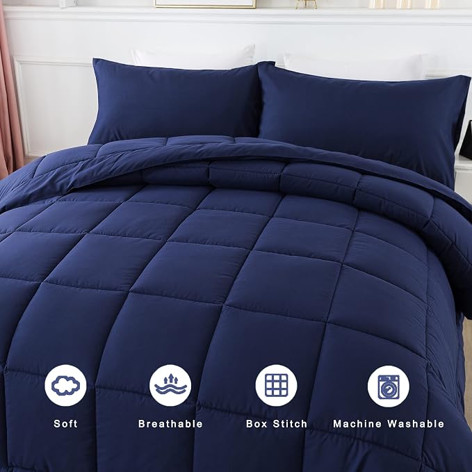DOWNCOOL Queen Comforter Set -All Season Bedding Comforters Sets - Image 3