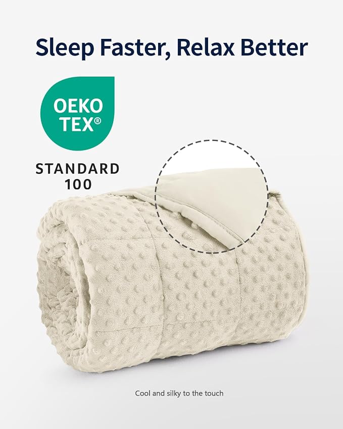 Mr. Sandman Weighted Blanket for Adults Queen Size 20 lbs, Soft Cooling Heavy - Image 2