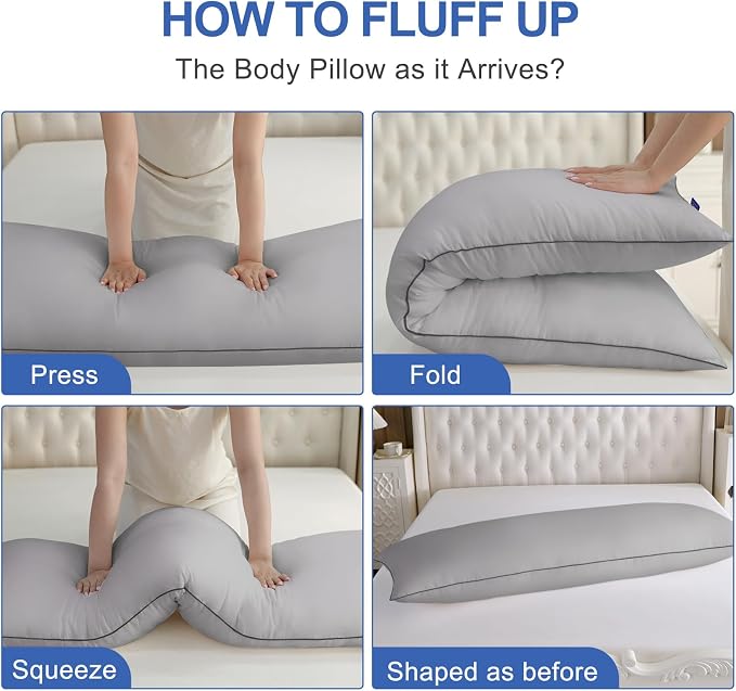 YZ HOME Memory Foam Body Pillow Insert - Image 5