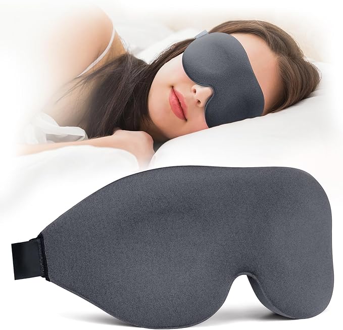 NEWVANGA Sleep Mask for Back and Side Sleeper, Block Out Light, Luxury Sleeping by NEWVANGA