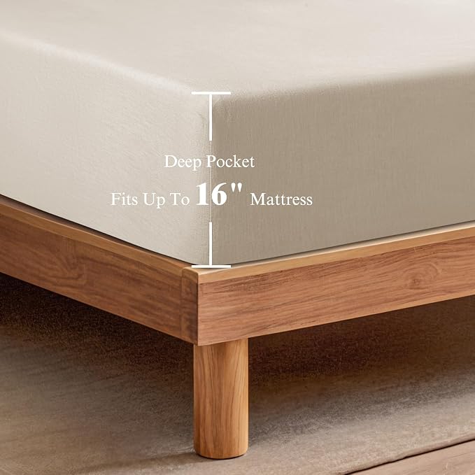 SONORO KATE 100% French Linen Fitted Sheet - Image 4