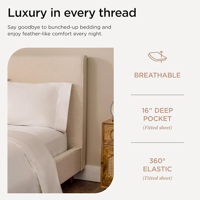 Threadmill Luxury Queen Sheet Set 800 Thread Count - Image 5