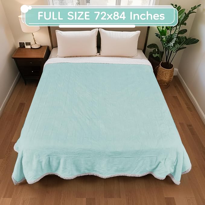 LaffyLo Electric Heated Blanket Full Size 72 x 84, Fast Heating Blanket - Image 7