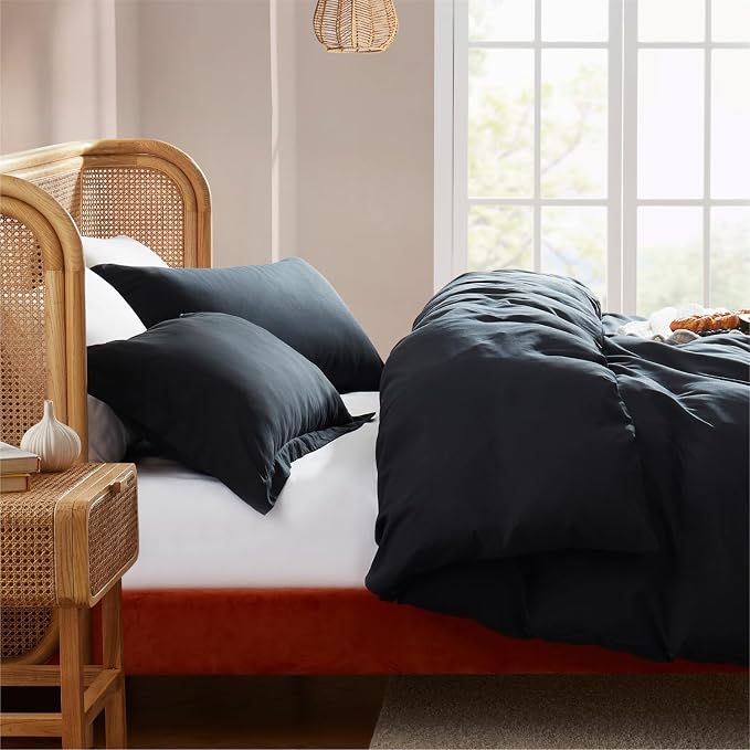Nestl Black Duvet Cover King Size - Image 7