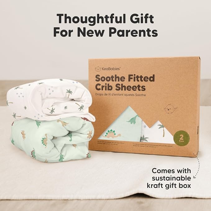 KeaBabies 2-Pack Organic Crib Sheets - Image 9