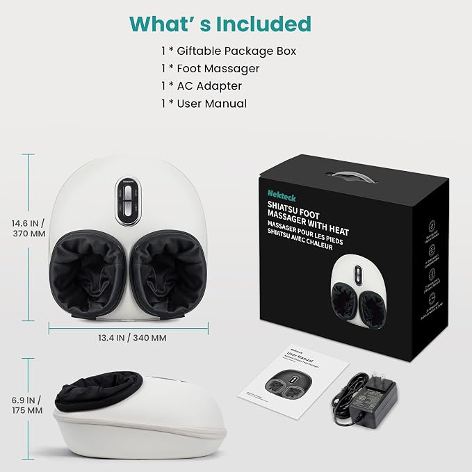 Nekteck Shiatsu Foot Massager Machine - Image 7