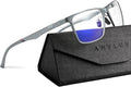 ANYLUV Blue Light Glasses Men, Relieve Eyestrain and Eye Protection, Al-Mg by ANYLUV