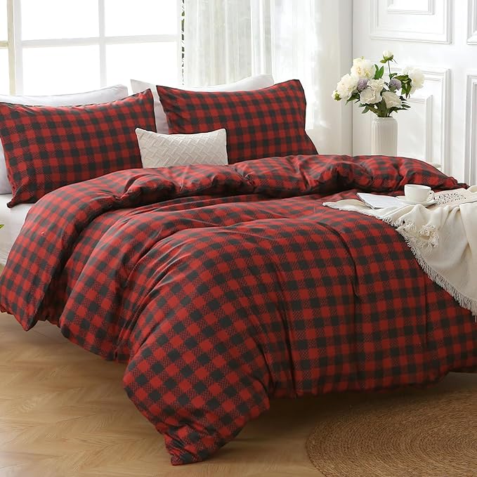 MUXHOMO Duvet Cover Queen Size Floral Duvet Cover Set - Image 6