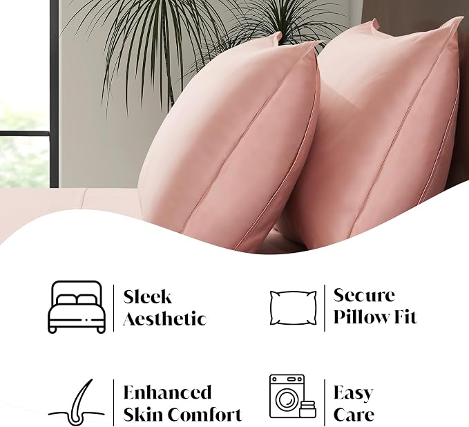 | Queen Envelope Pillowcase Set | 100% Viscose | Organically Grown | Ultra Soft - Image 5