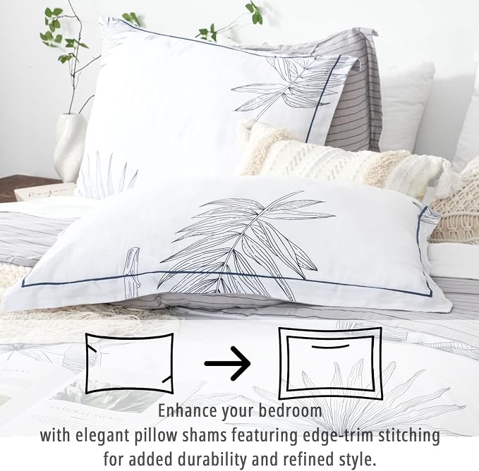 LEMIROE Botanical Cotton Comforter Queen Size - Image 3