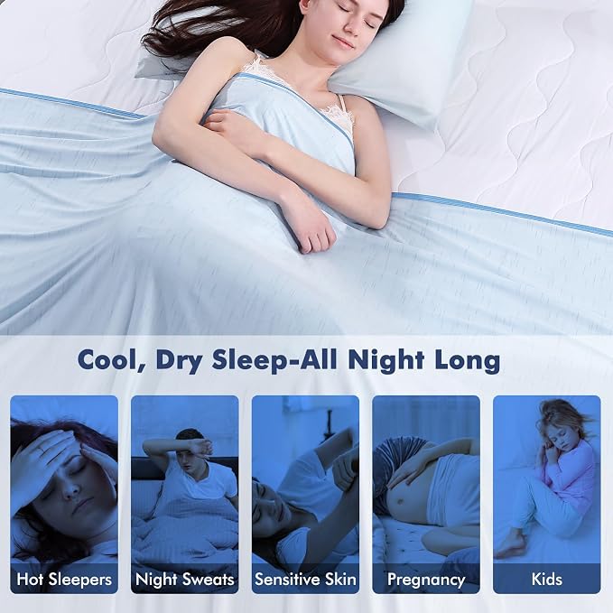 Elegear Cooling Blanket for Hot Sleepers, Double-Sided Arc-Chill® 3.0 Cooling - Image 9