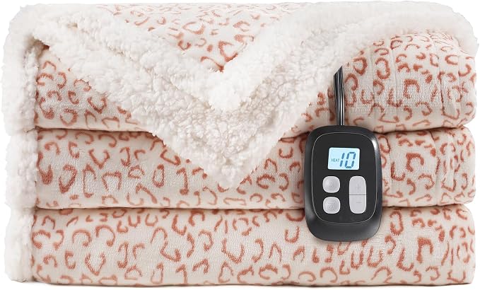 LaffyLo Electric Heated Blanket Full Size 72 x 84, Fast Heating Blanket - Image 9