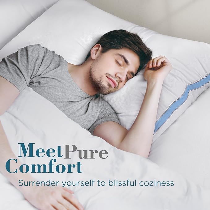 viewstar Bed Pillows King Sizes Set of 2, Hotel Quality Cooling Down - Image 2