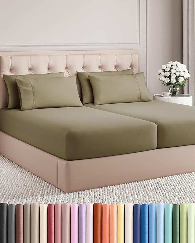Split King 7 Piece Sheet Set by CGKUnlimited