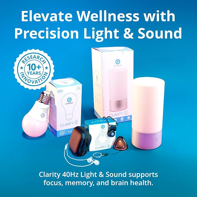 Clarity - 40Hz Lamp by Gamma - Cognitive Wellness - Brain Stimulating Light - - Image 8