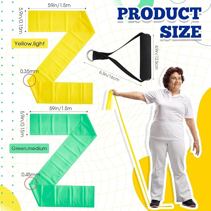 2 Pcs Resistance Band with Handles Chair Exercise Equipment - Image 2