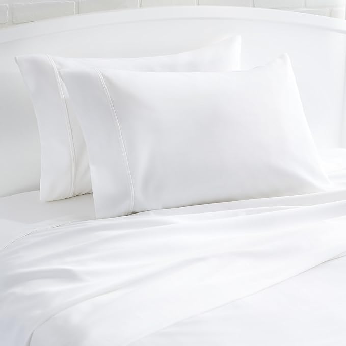 Amazon Basics 400 Thread Count Soft 100% Cotton Pillow Cases, Wrinkle Resistant - Image 4