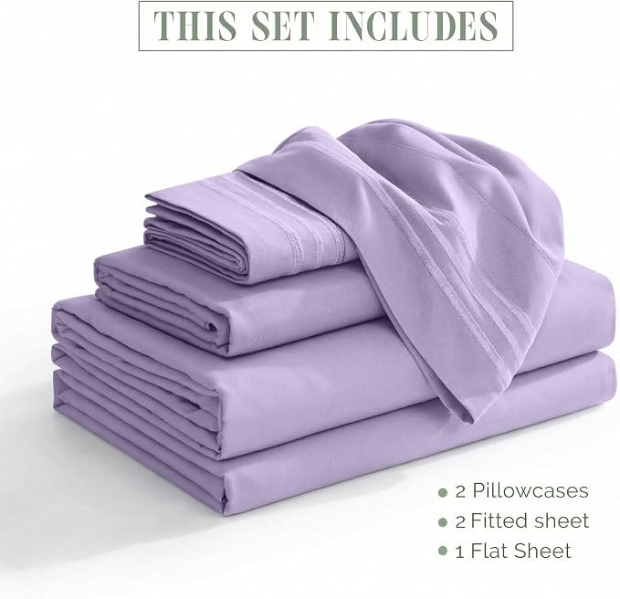 Elegant Comfort Luxurious 1500 Premium Hotel Quality Microfiber Three Line - Image 4