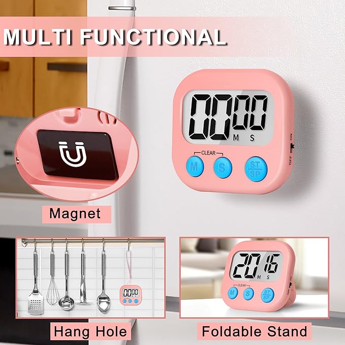 ZILLEEN Classroom Timer for Kids Teachers 2 Pack Digital Timers - Image 2