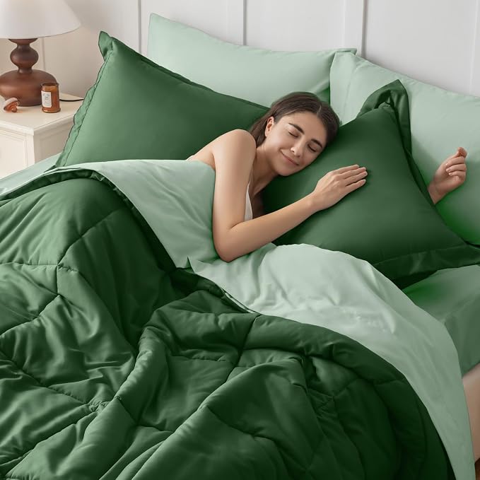 JOLLYVOGUE Full Comforter Set, Ultra-Soft Bed in a Bag Full Size 7 Pieces - Image 7