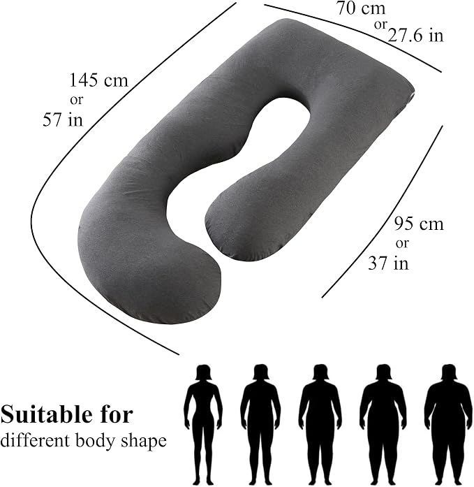 ALLOPERA Pregnancy Pillow, Full Body Maternity Pillow 57 inch, - Image 8