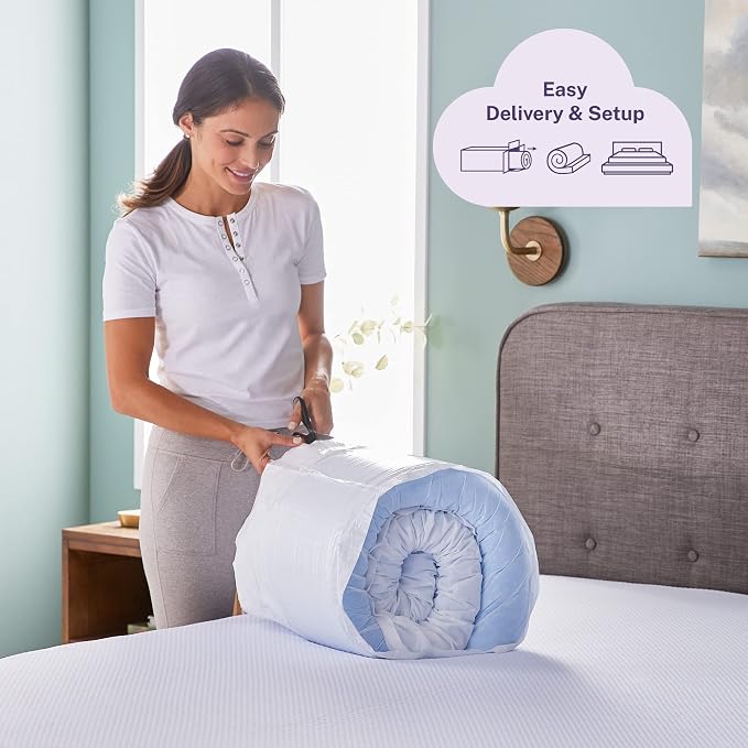Sleep Innovations Dual Layer 4 Inch Memory Foam Mattress Topper, Twin Size - Image 7