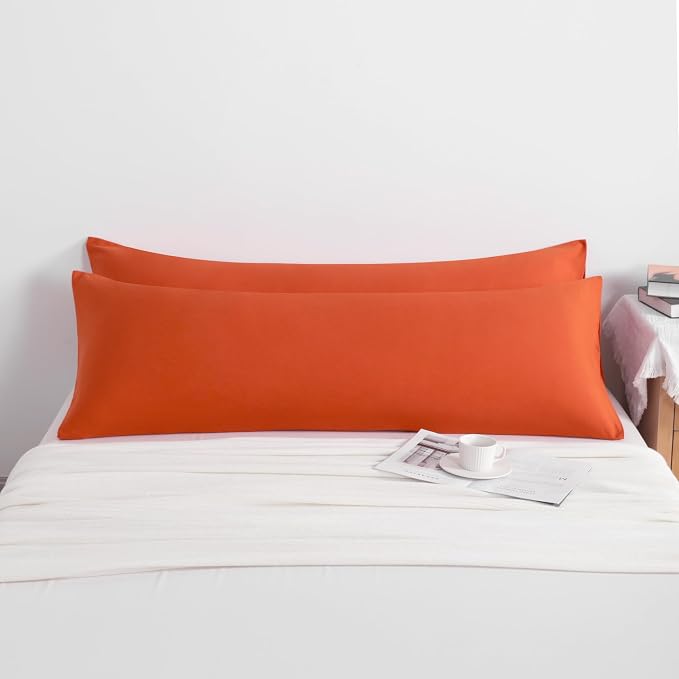 NTBAY Body Pillow Cases Set of 2, 2 Pack Brushed Microfiber 20x54 Pillow Cases - Image 4