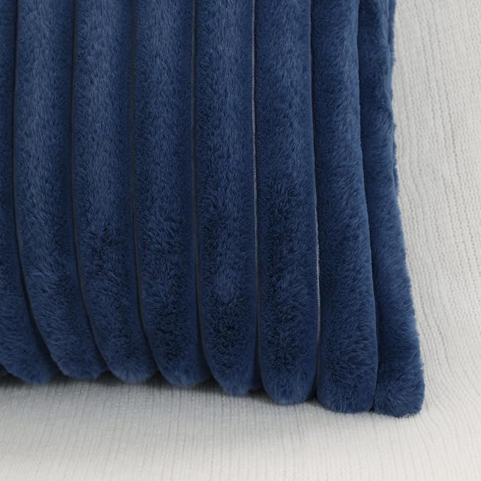 Pallene Faux Fur Plush Lumbar Throw Pillow Covers 12x20 Set of 2, Luxury Soft - Image 7