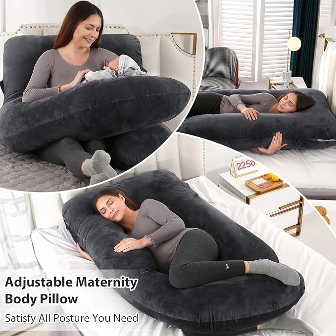 BATTOP Pregnancy Pillows for Sleeping, Full Body Maternity Pillow for Side - Image 2