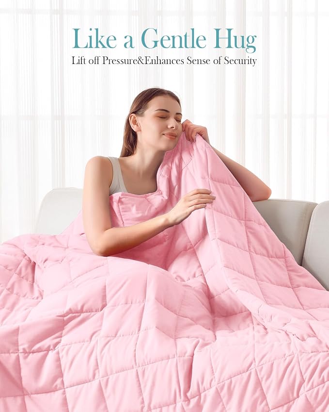 Topblan Weighted Blanket Queen Size 15lbs, Cozy Cooling Weighted Blanket - Image 2