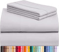 LuxClub 4 PC Sheet Set Bed Sheets Deep Pockets 18" Eco Friendly Wrinkle Free by LuxClub