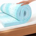 EGO Topper 3 Inch Cal King Memory Foam Mattress Topper, Cooling Gel Foam by MLILY