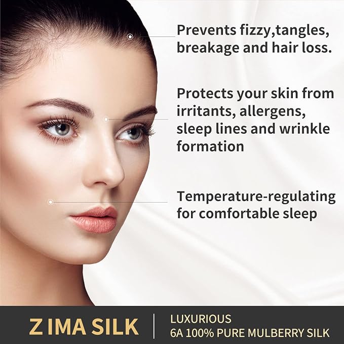 ZIMASILK 25 Momme 100% Pure Mulberry Silk Pillowcase - Image 2