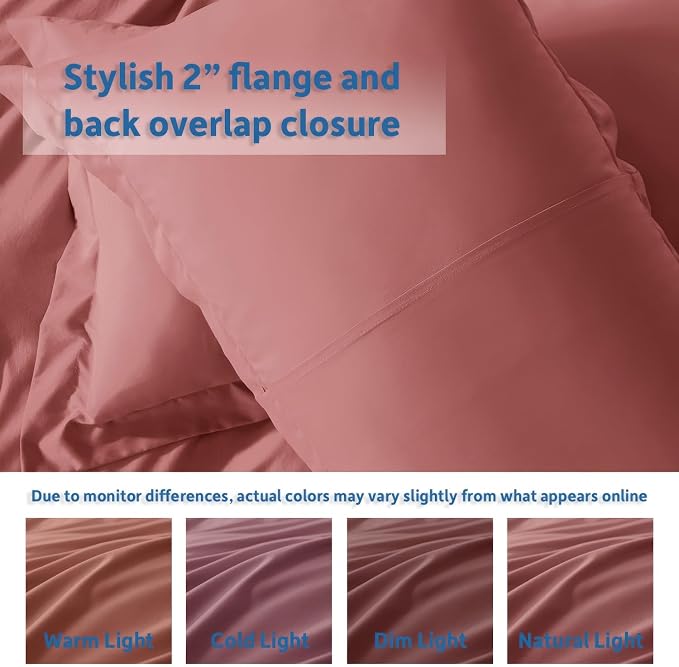 Nestl Pink Clay Duvet Cover King Size - Image 8