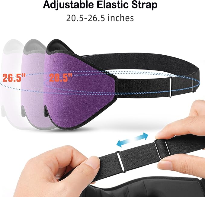 LitBear Sleep Mask for Side Sleeper Women Men, Eye Mask for Sleeping Light - Image 6