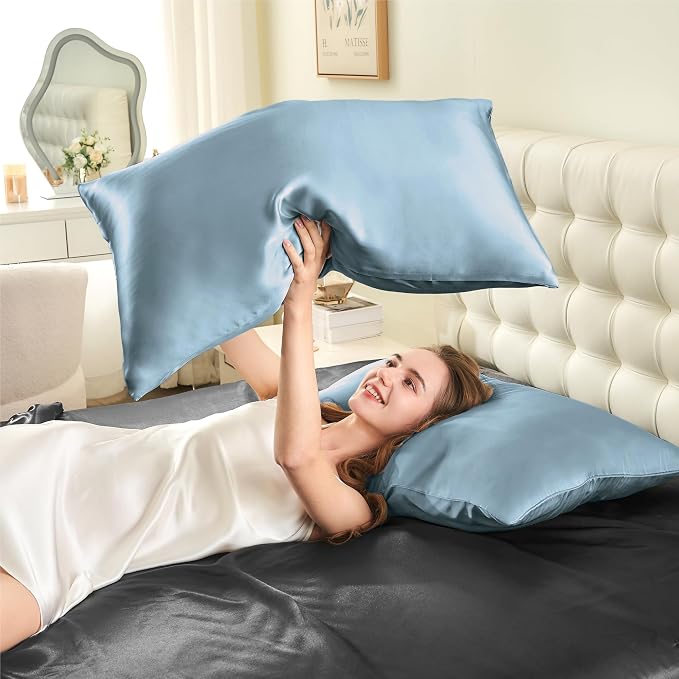 INFIIXSO Mulberry Silk Pillow Case King Size, Silk Pillowcase - Image 7