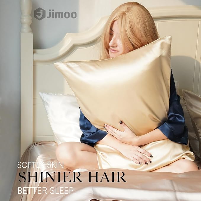 J JIMOO 100% Mulberry Silk Pillowcase - Image 2