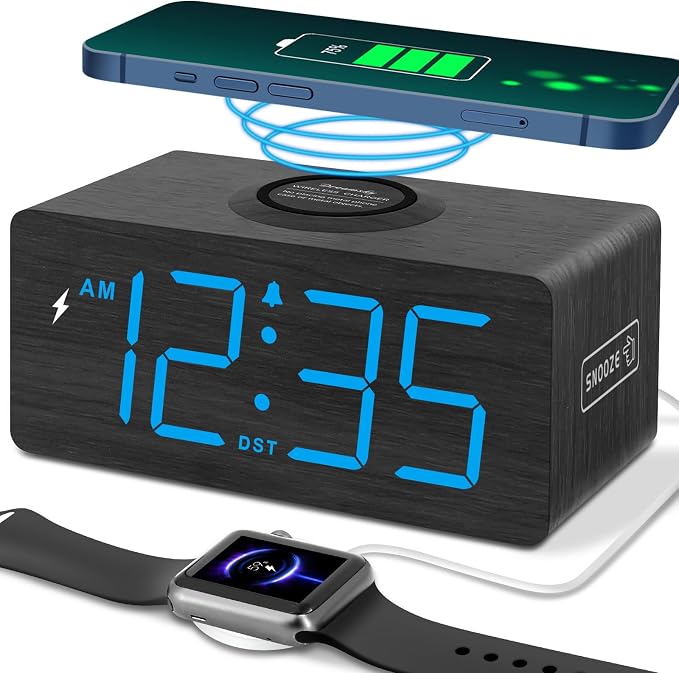 DreamSky Wooden Digital Alarm Clock by DreamSky