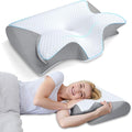HOMCA Memory Foam Cervical Pillow, 2 in 1 Ergonomic Contour Orthopedic Pillow by HOMCA