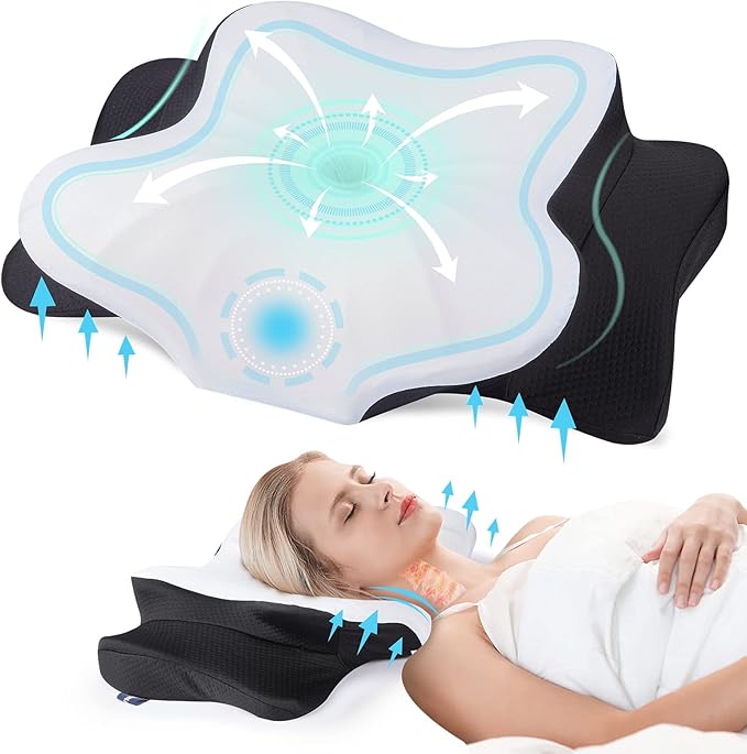 DONAMA Cervical Pillow for Neck and Shoulder Pain Relief, Cooling Contour by DONAMA