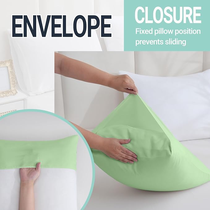 ZPECC Pillow Cases Standard Size Set of 12, 20x26 Envelope Closure Pillowcases - Image 5