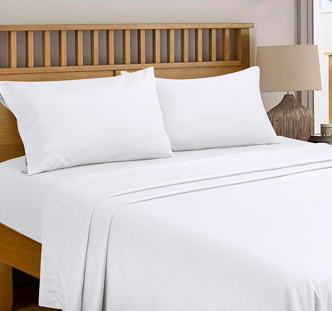 Royale Linens 300 Thread Count 100% Long Staple Combed Cotton Flat Sheet - Image 7