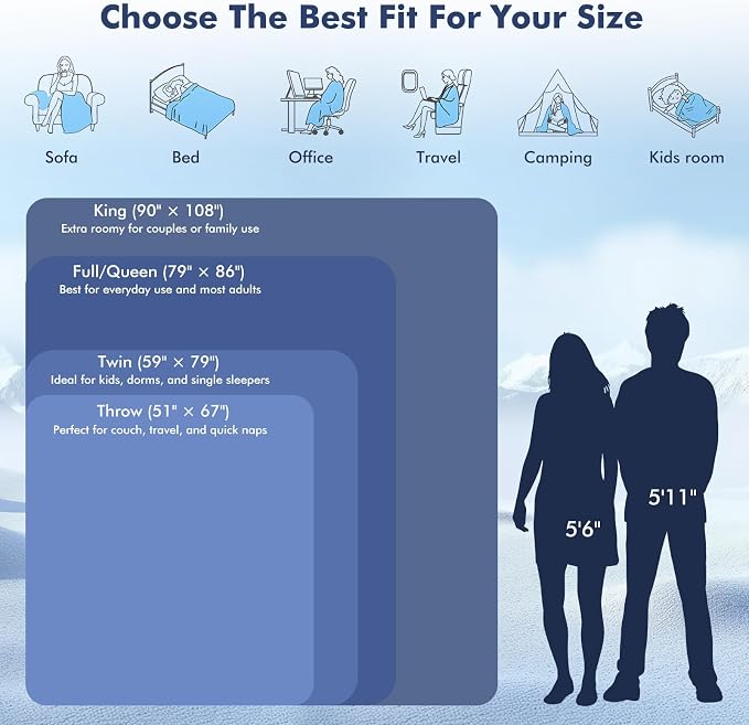 Elegear Cooling Blanket for Hot Sleepers, Double-Sided Arc-Chill® 3.0 Cooling - Image 7