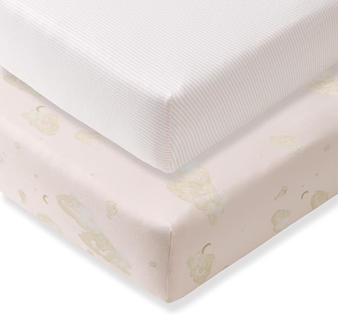Burt's Bees Baby Essential Organic Cotton Fitted Crib Sheet, Breathable by BurtsBeesBaby