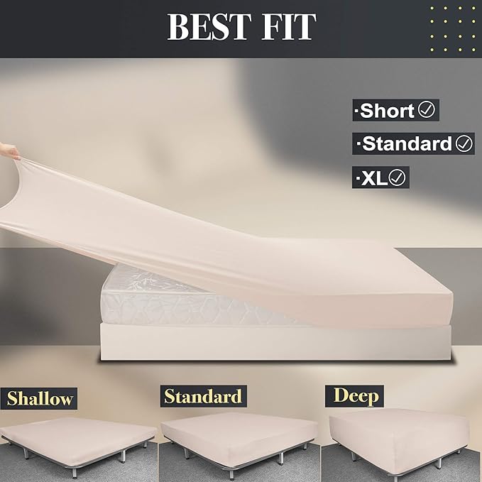 Stretchy Twin Size Fitted Sheet Only - Image 4