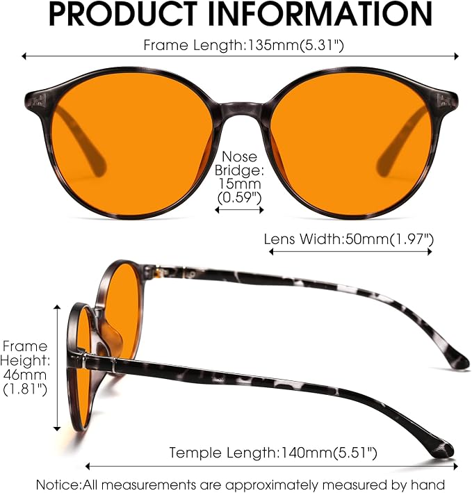 LIKSMU Blue Light Blocking Glasses Computer Gaming TV Phone Sleeping Glasses - Image 4