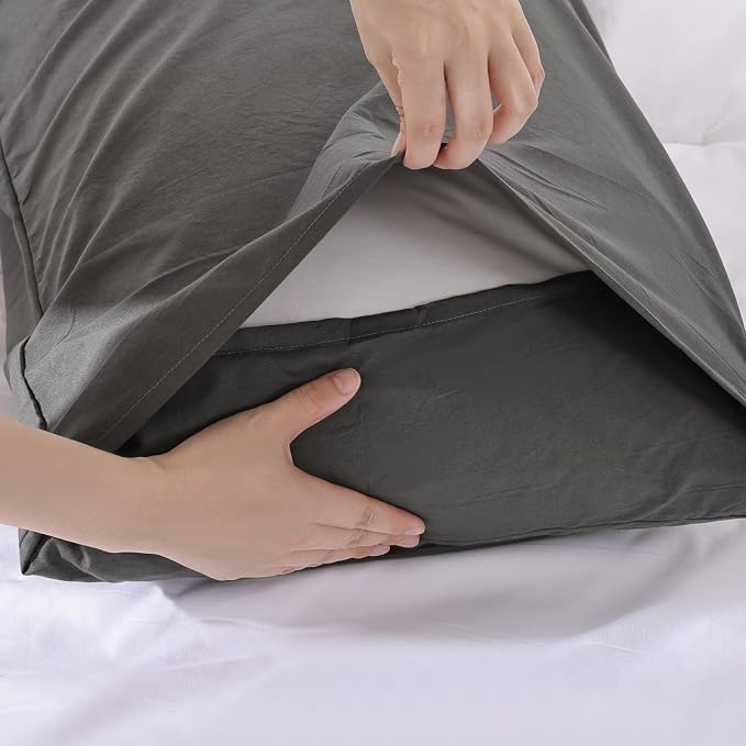 ROSGONIA Oversized King Comforter Charcoal Gray, Soft Lightweight Oversized - Image 6