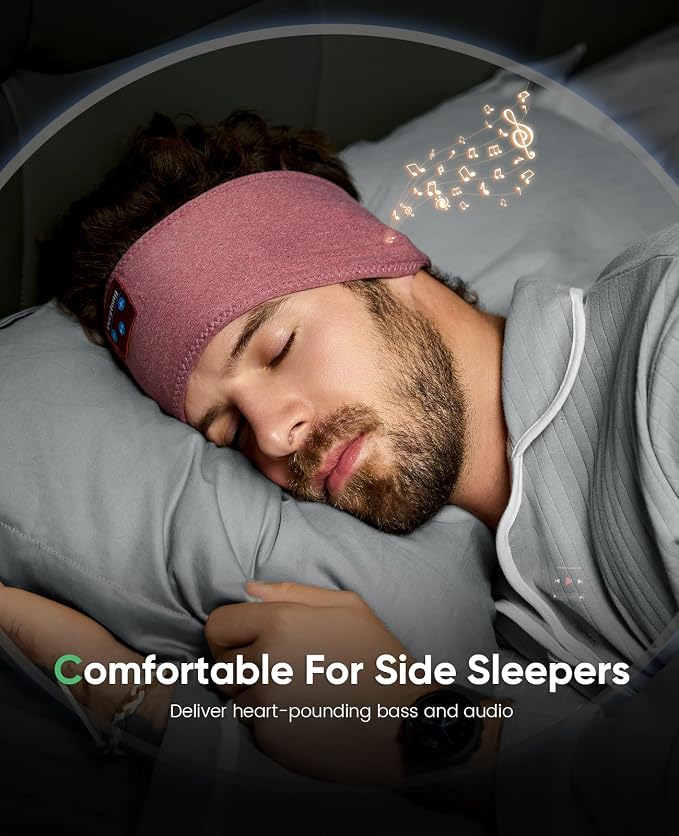 Perytong Sleep Headphones Wireless, Air Travel, Meditation - Image 4
