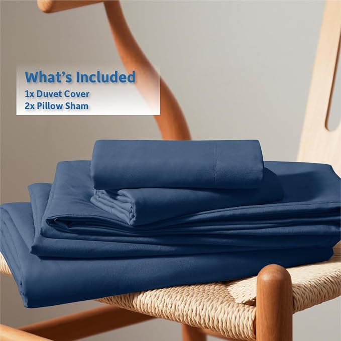 Nestl Navy Blue Duvet Cover King Size - Image 9